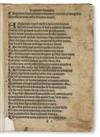 REGIMEN SANITATIS SALERNITANUM. 6-leaf extract from Marsilio Ficino, De triplici vita. Rouen, circa 1500